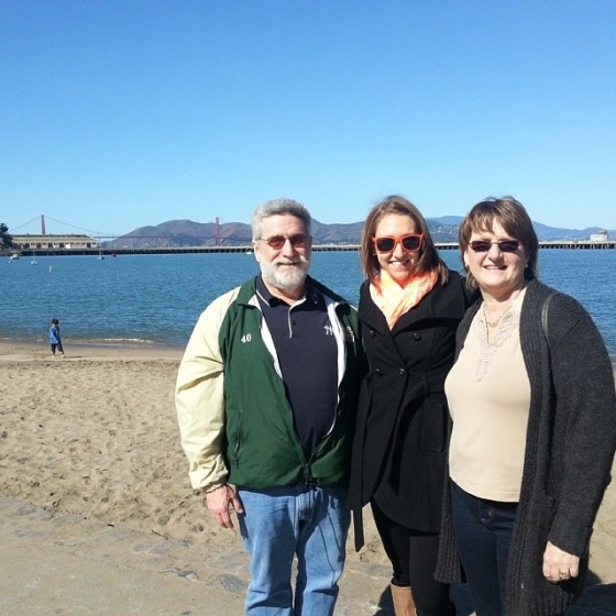 Mom Dad Golden Gate Bridge