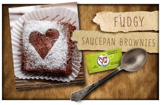 Pure Via Fudgy Saucepan Brownies